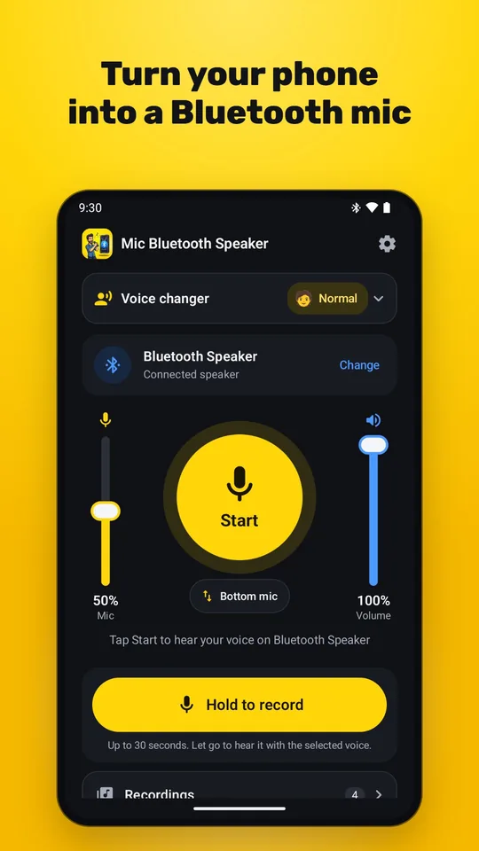 Turn your phone into a Bluetooth mic